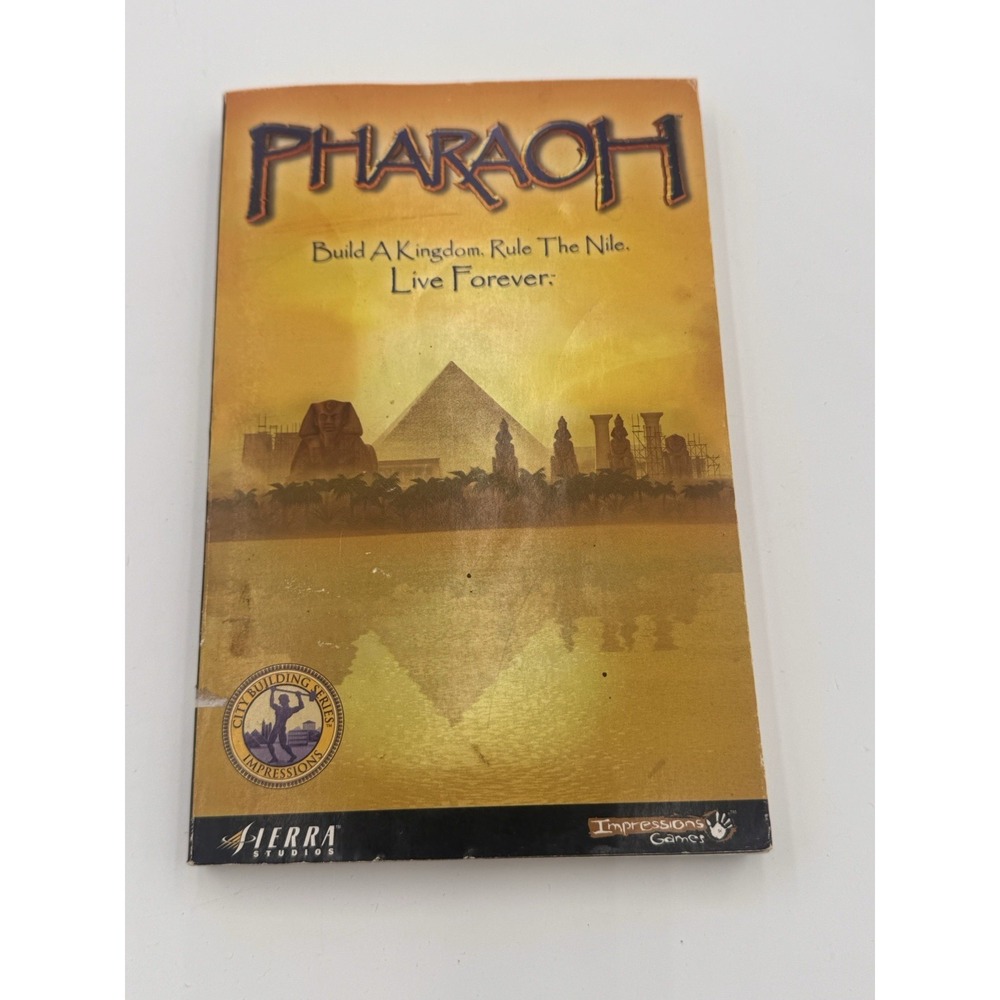 Pharaoh - PC Game Instruction Book ONLY - NO GAME 1999